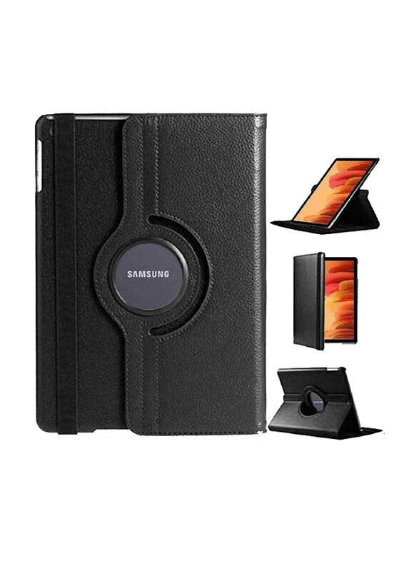 

Gennext Samsung Galaxy Tab A7 10.4-inch 2020 PU Leather Smart Case 360 Degree Rotating Smart Folio Book Case Cover, Black