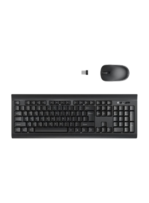 KB12 Wireless English Mouse and Keyboard, Black