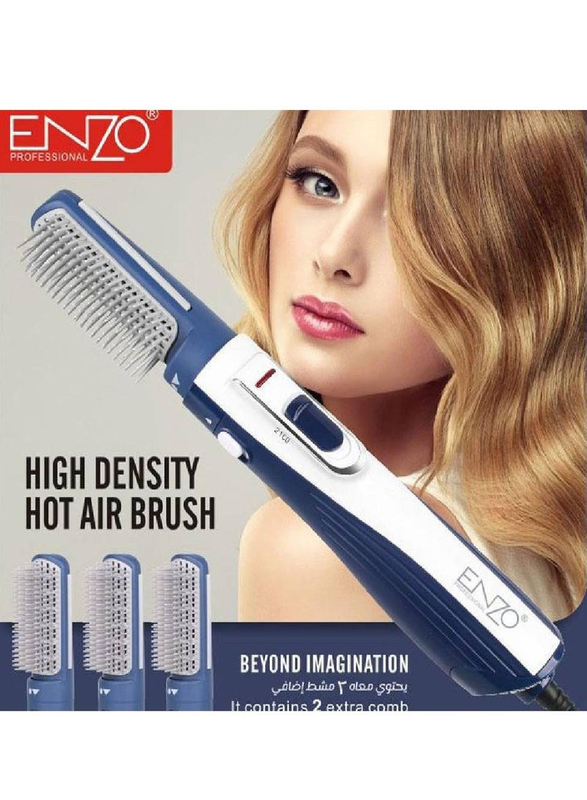 

Enzo High Density Hot Air Hair Brush, EN-505, White