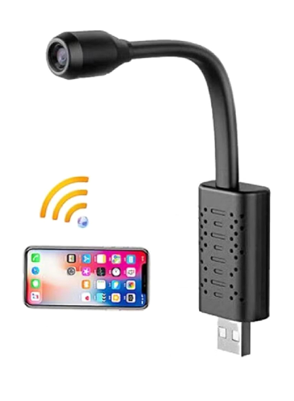 Gennext Universal Interface USB WiFi Spy/Hidden Mini HD 1080p Camera, Black