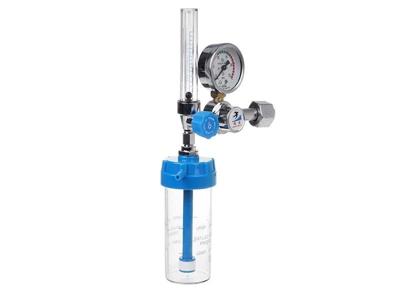 Oxygen Regulator set with flow meter and humidifier