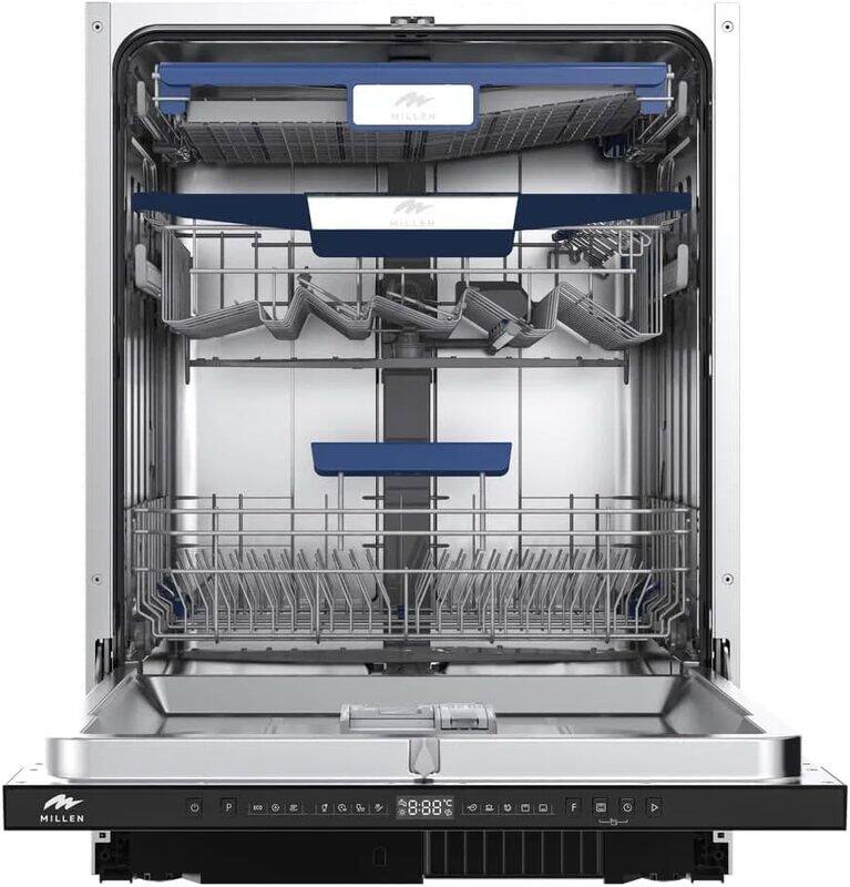 

MILLEN Built-in Dishwasher - Large Capacity, Auto Open, Side Indicator, 14 place settings, 3Y Warranty, MDW60731