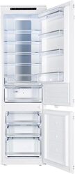 MILLEN Built-in Refrigerator, 297L, 3 Y Warranty, No Frost 2 Doors Fridge Freezer, Electronic Control, LED Backlight, Quick Cooling/Freezing, MBIM 193.3