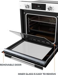 MILLEN MEO 6002 WH 73L Electric Oven - Energy Class A, 8 Cooking Modes, 60 cm, SCHOTT Double Glass Door, Glass finish, Mechanical and Touch Control with Timer, 3 Year Warranty
