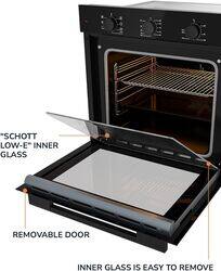 MILLEN Built In Electric Oven 7 Cooking Modes, 78L - 3 Year Warranty, SCHOTT Inner Glass, MEO 6001 BB