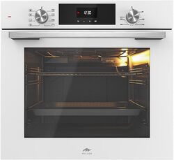 MILLEN MEO 6002 WH 73L Electric Oven - Energy Class A, 8 Cooking Modes, 60 cm, SCHOTT Double Glass Door, Glass finish, Mechanical and Touch Control with Timer, 3 Year Warranty