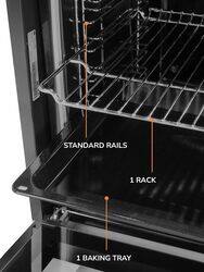 MILLEN MEO 6001 WH 78L Electric Oven - Energy Class A, 60 cm, 7 Cooking Modes, SCHOTT Double Glass Door, Glass finish, Mechanical Control with Timer, 3 Year Warranty