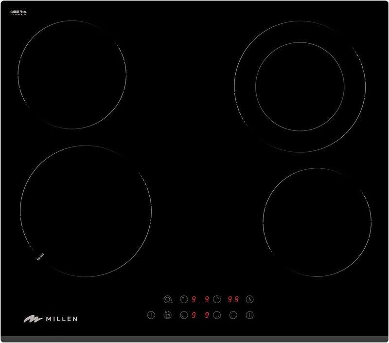 

MILLEN 60cm Built-in Ceramic Hob with Booster & Italian Glass - MEH 603 BL