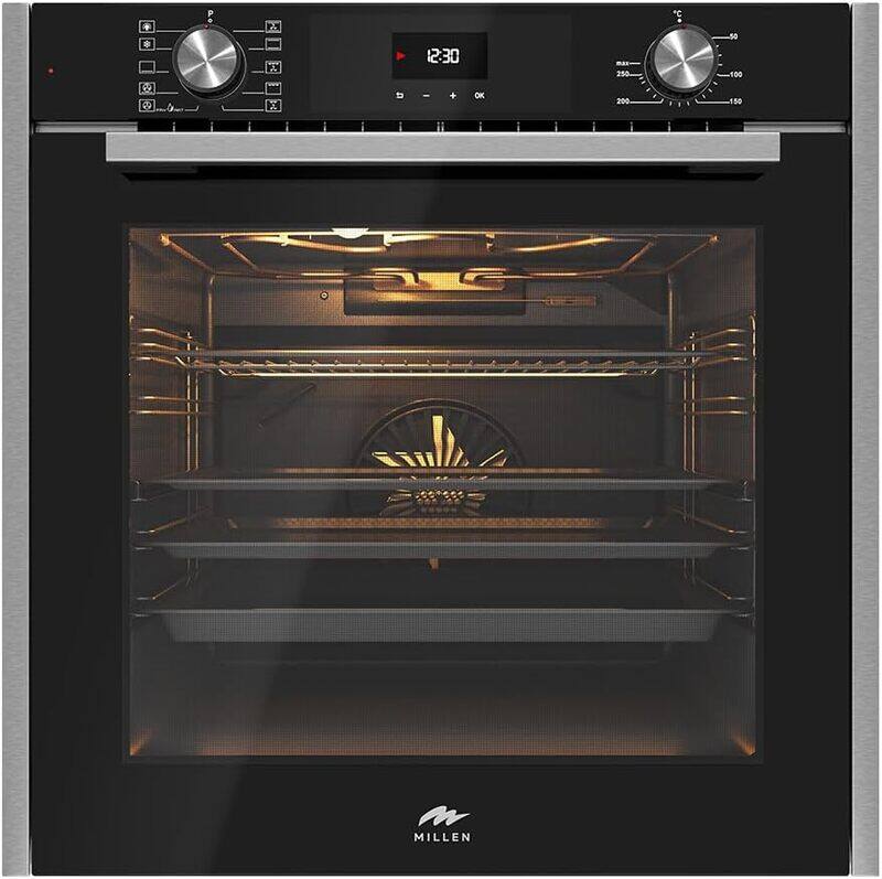 

MILLEN Built In Electric Oven, 10 Cooking Modes, 81L - 3 Years Warranty, SCHOTT Inner Glass, MEO 6005 BL