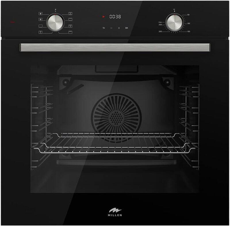 

MILLEN MEO 6002 BL 73L Electric Oven - Energy Class A, 8 Cooking Modes, 60 cm, SCHOTT Double Glass Door, Glass finish, Mechanical and Touch Control wi