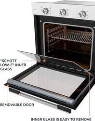 MILLEN MEO 6001 WH 78L Electric Oven - Energy Class A, 60 cm, 7 Cooking Modes, SCHOTT Double Glass Door, Glass finish, Mechanical Control with Timer, 3 Year Warranty