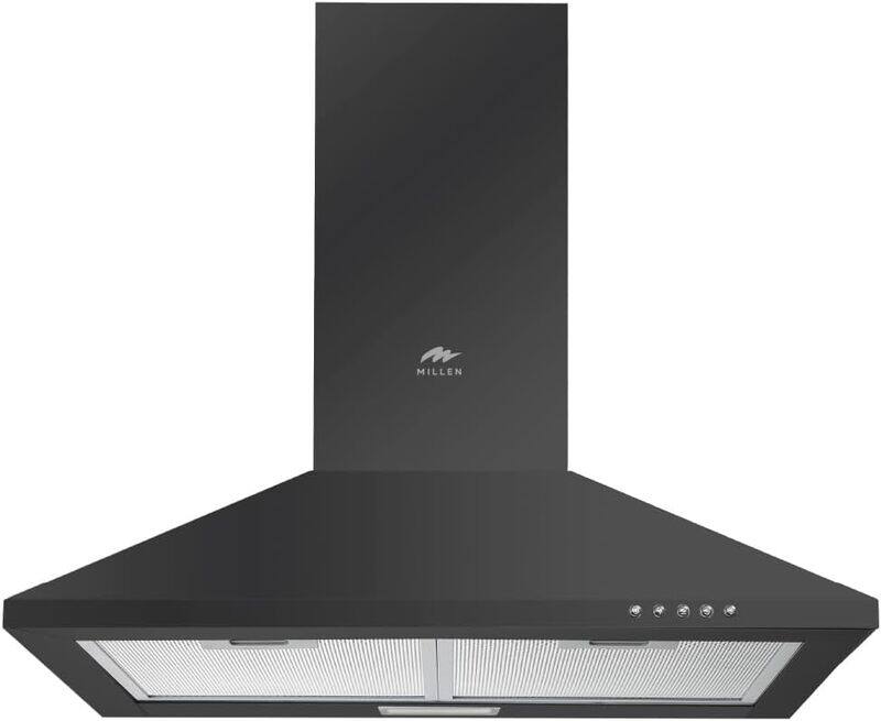 

MILLEN 60cm Black Chimney Range Hood - MKH 604 BL, 3 Years Warranty