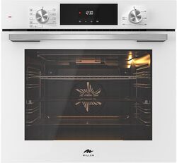 MILLEN MEO 6003 WH 78L Electric Oven - Energy Class A, 9 Cooking Modes, 60 cm, SCHOTT Double Glass Door, Glass finish, Mechanical and Touch Control with Timer, 3 Year Warranty