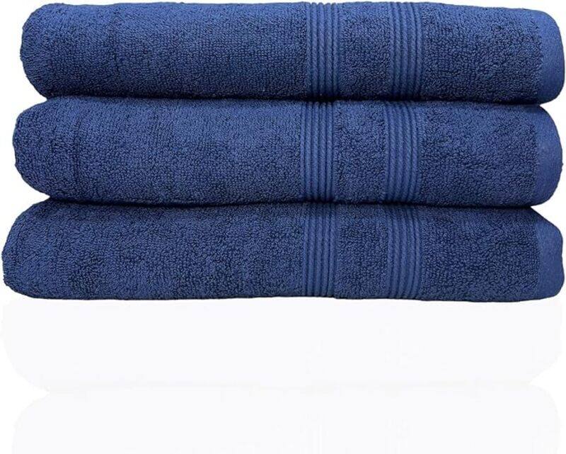 

Genric Luxury Bath Towels Set of Three 100% Original Cotton GSM 550 Natural Cotton