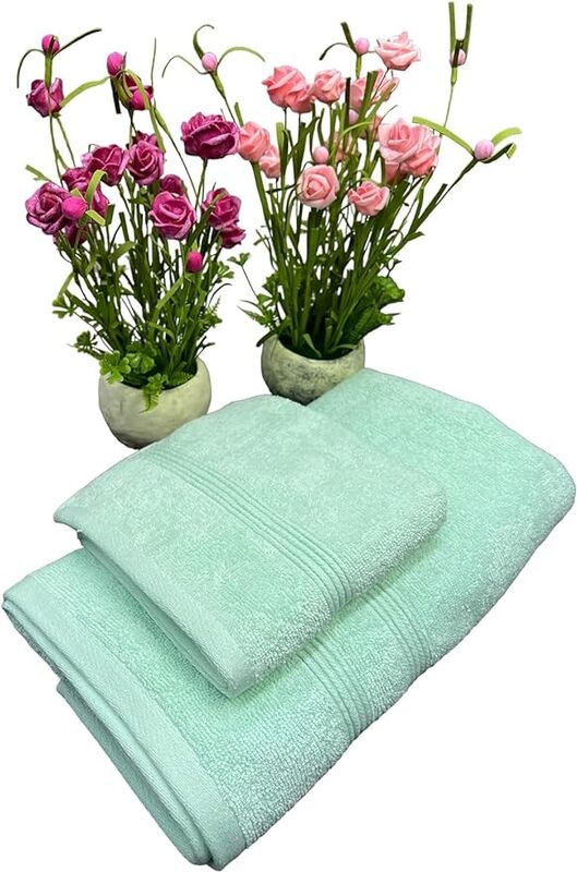 3 Piece Luxury Towel Set: GSM 550: 1 Bath, 1 Hand and 1 Face Towel