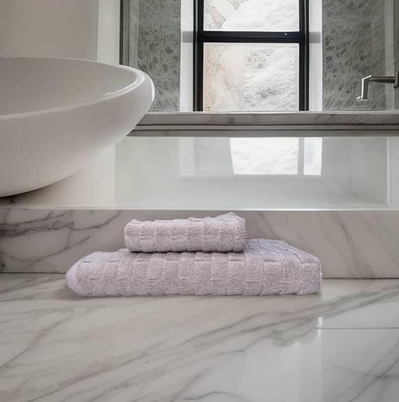 Luxury Bath Towels Set of 2 One Bath Towel One Hand Towel