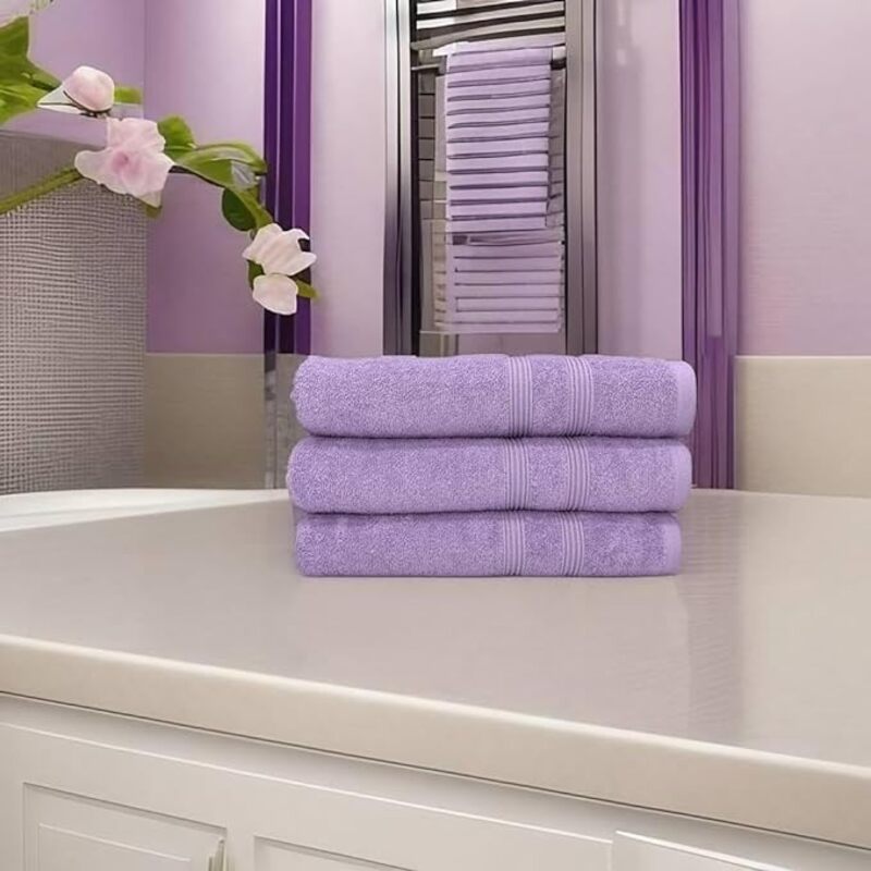 3 Piece Luxury Towel Set 1 Bath, 1 Hand and 1 Face Towel 100% Original Cotton Soft and Highly Absorbent Quickly Dry Towels for Bathroom