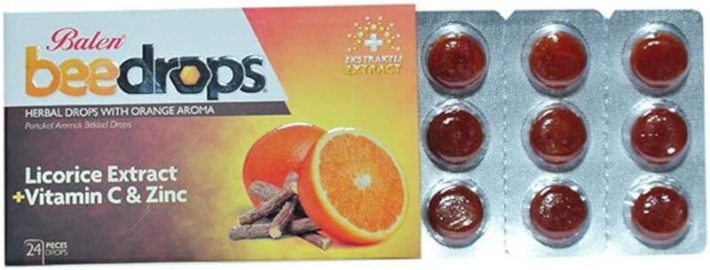 Balen Beedrops Orange Flavored Herbal Lozenges 24S