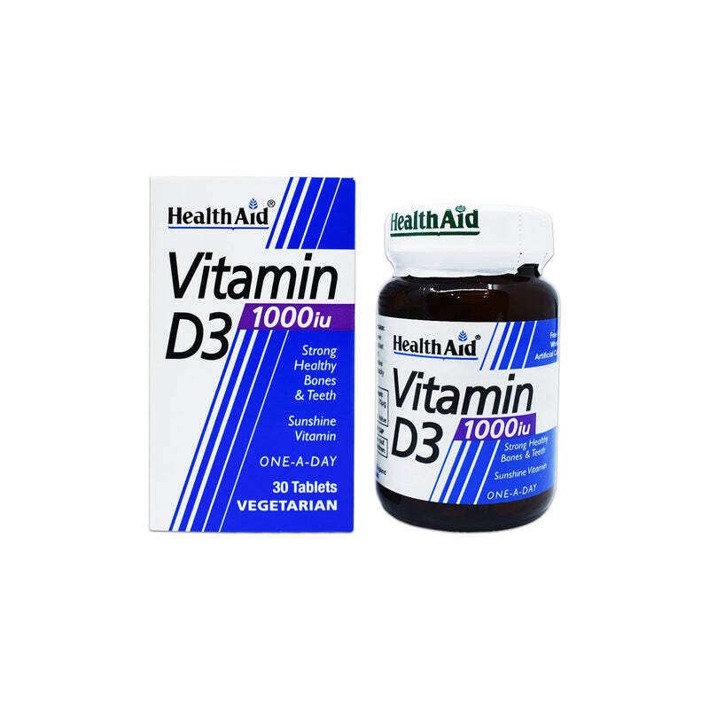 

Health Aid Ha Vitamin D3 1000 I.U Tablets 30'S