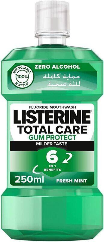

Listerine Total Care Gum Protect 6 Benefit Fluoride Daily Mouthwash, 250ml