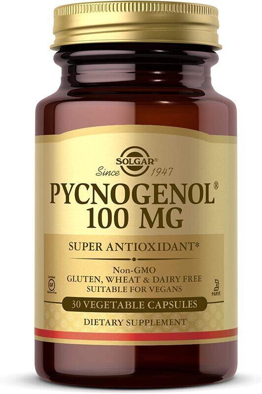 

Solgar Pycnogenol Veggie Capsules, 100 mg, 30 Capsules