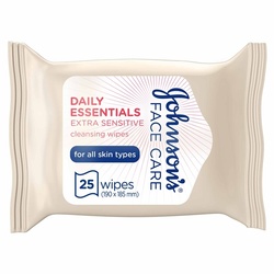 J&J DAILY ESSENTIAL FRAGRENCE FREE CLEANSING WIPES 25S