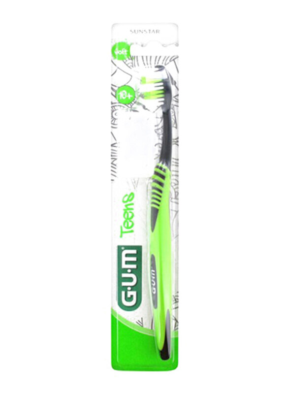 

Gum 904M Teens 10+ Unisex Toothbrush, Green, Soft