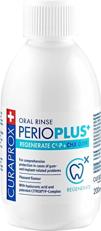 Curaprox Perioplus+ Regenerate Mouthwash, 200ml