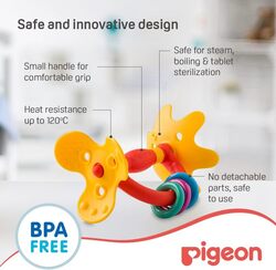 Pigeon BPA-Free Training Teether Step 1, 4+ Months, Multicolour