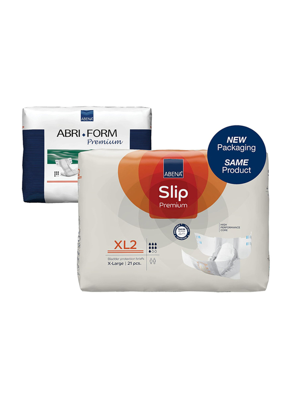 Abena Slip Premium All-In-One Incontinence Pads for Men & Women, X-Large, 21 Pieces