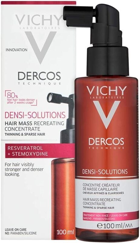 Vichy Dercos Densi Solutions Hair Mass Recreating Concentrate Hair Sprays, 100ml