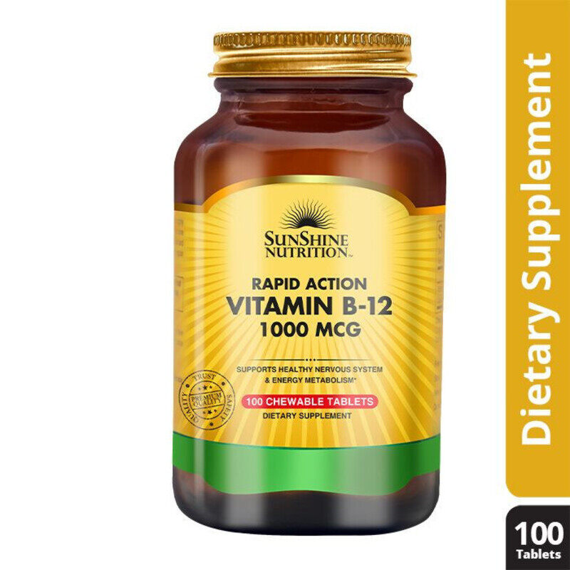 

Sunshine Vit B-12 1000Mcg Rapid Action Chew Tab 100'S