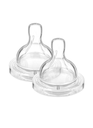 Philips Avent 2 Piece Classic Plus Teat Set, 0+ Months