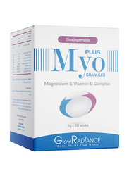 Glow Radiance Myo Plus Granules Magnesium & Vitamin B Complex, 20 Sticks