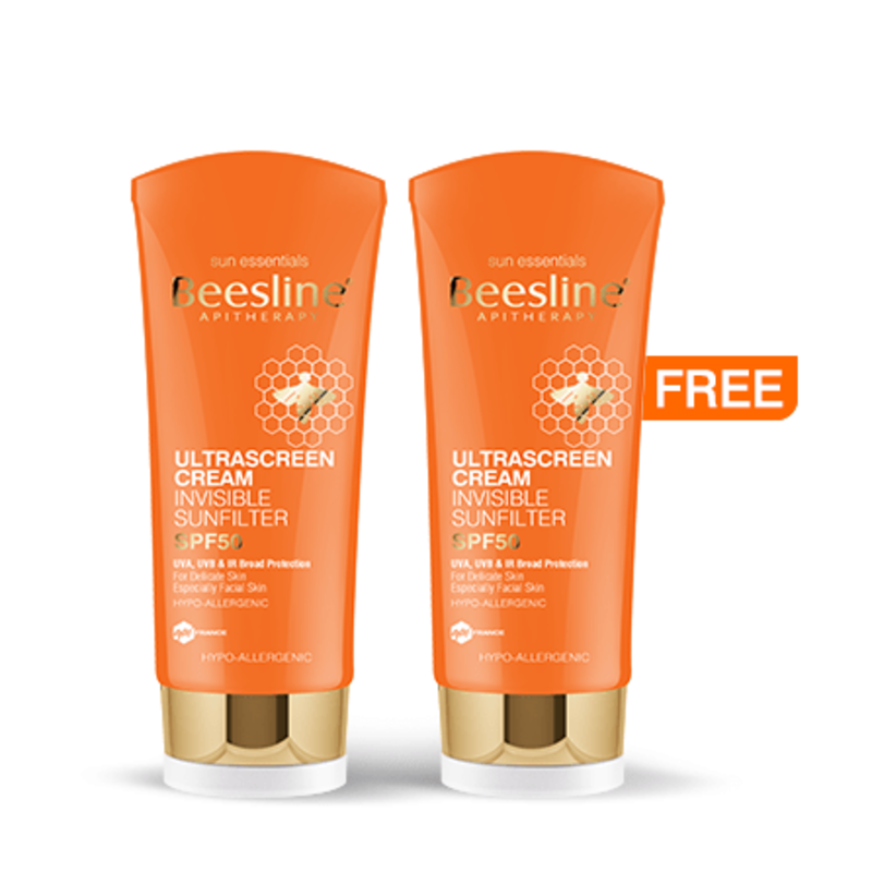 

Beesline Ultra Screen Cream Invisible Sunfilter Spf 50 60 Ml Offer Pack