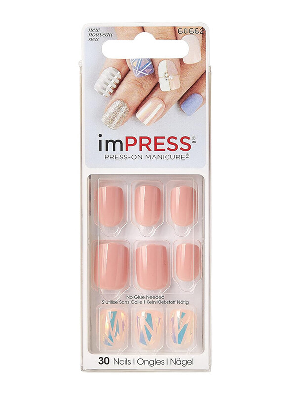 

Kiss Broadway Impress Accent Nails (Styles May Vary), BIPD300, Shimmer, Pink