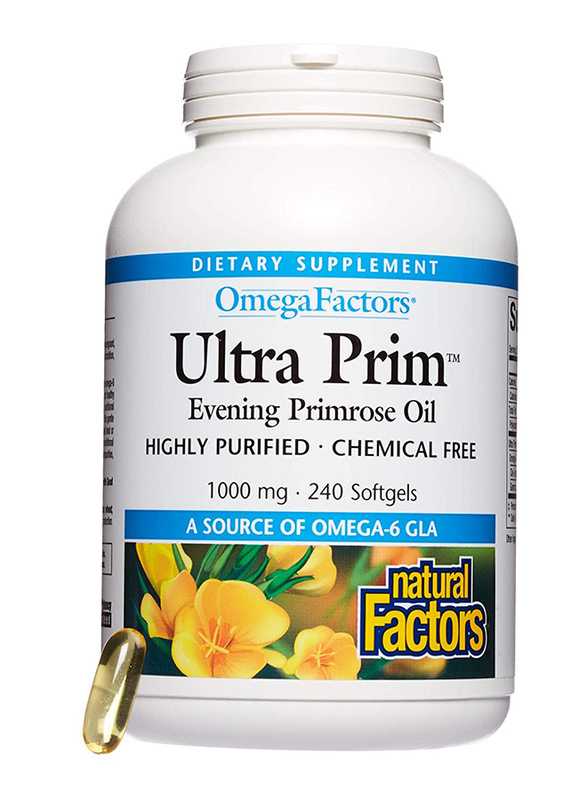 

Natural Factors Ultra Prim Evening Primrose Oil, 1000mg, 90 Capsules