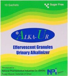 Alka Effervescent Granules Urinary Alkalinizer Sachets, 10 Sachets