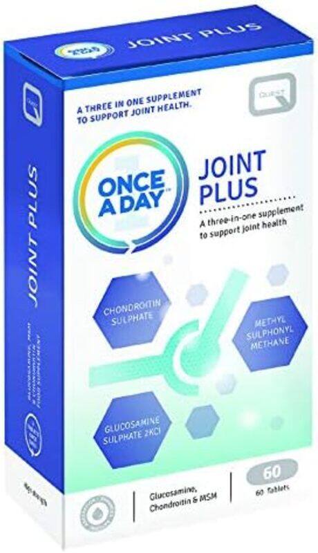 Quest Once-A-day Joint Plus Provides A Combination of 3 Key Nutrients To Support Joint Health & Ensures Higher Joint Strength, 60 Tablets