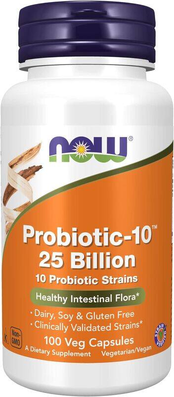 NOW PROBIOTIC 1025 BILLION VEGAN CAPSULES 100'S