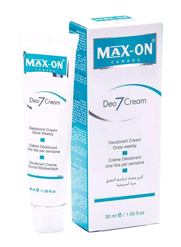Max On Deo 7 Deodorant Cream, 30ml