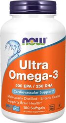 Now Ultra Omega-3 Dietary Supplement, 500 EPA, 180 Softgels