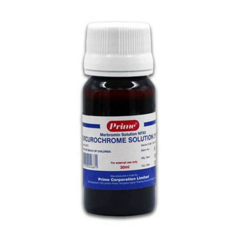 

Prime Mercurochrome 2% Soln 30Ml