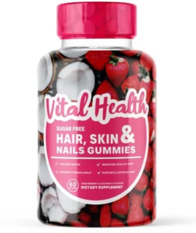 

Vh Vital Health Hair Skin Nails Sugar Free Gummies 60'S