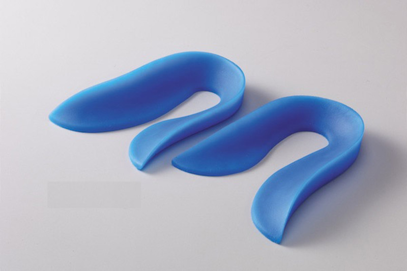 Makida Silicone Heel Cushion U Shape for Women, Blue, Small