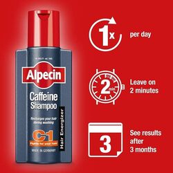 Alpecin Caffeine Shampoo C1 for Men, 250ml