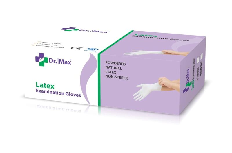 Max Latex Examination Powder Free Gloves Xl