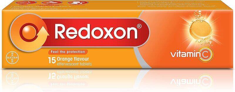 Redoxon Orange 1g Effervescent Tablets, 15 Tablets