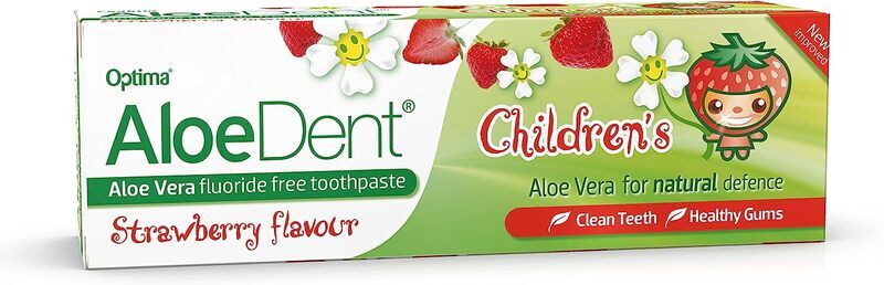 Aloe Dent Childrens Fluoride Free Aloe Vera Toothpaste, 50ml