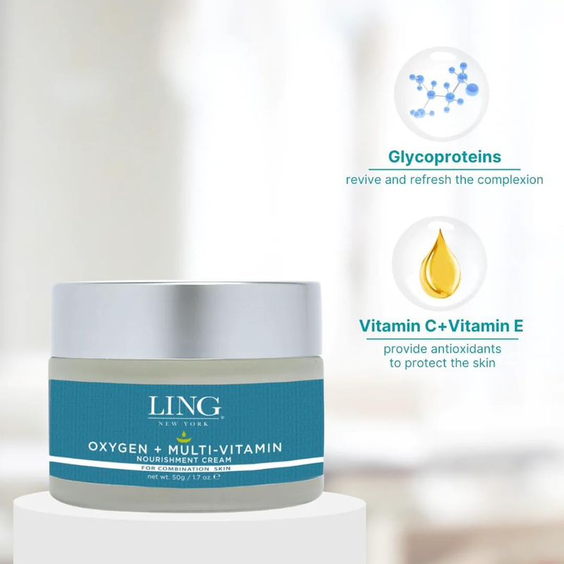 Ling New York Oxygen & Multi-Vitamin Nourishment Cream, 50gm